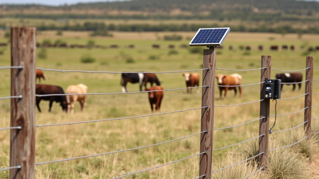 Electric Fence on a Texas ranch