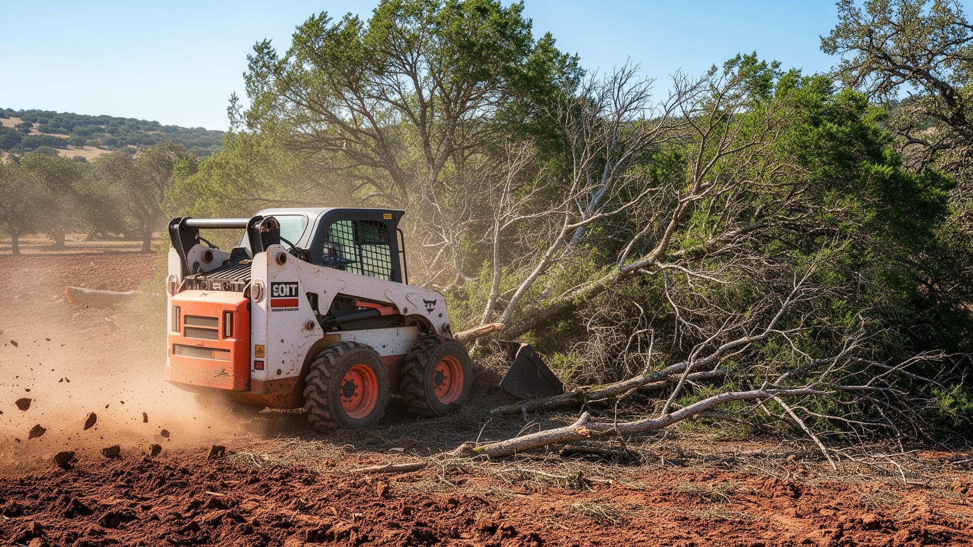 Land Clearing close-up detail